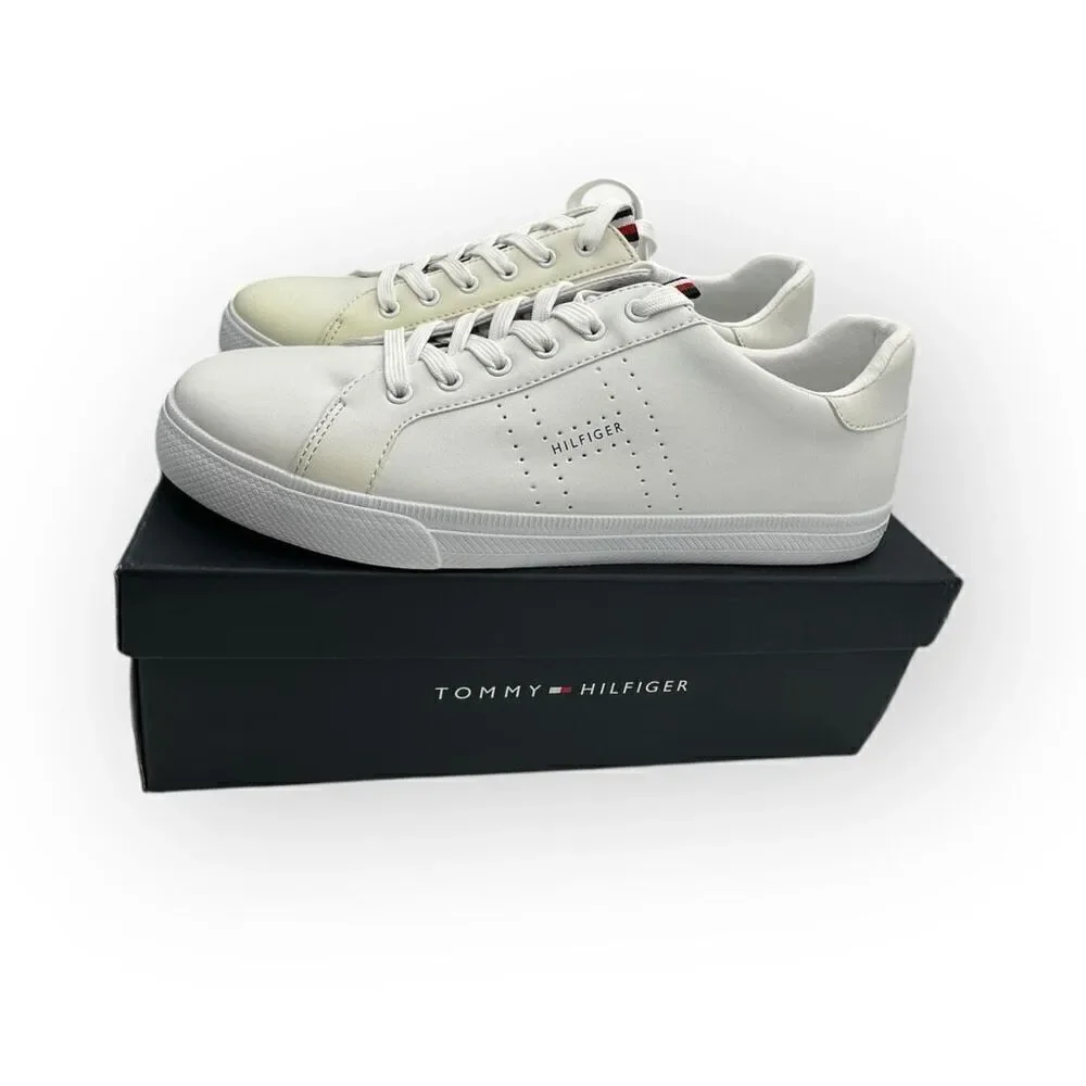 New Tommy Hilfiger Womens Averie Sneaker Shoes White Size 11M